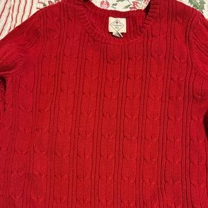 St. John Collection Red Crew Neck Sweater